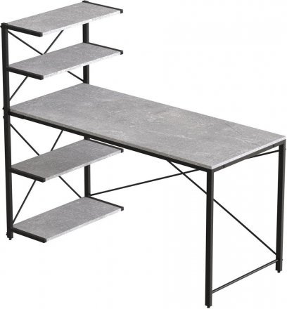 Комп'ютерний стіл Ferrum-decor Джек 75x140x60 Чорний ДСП Бетон (FRD-104406) Комп'ютерний стіл Ferrum-decor Джек 75x140x60 Чорний ДСП Бетон (FRD-104406)