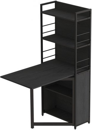 Стіл книжка з етажеркою Практик 2 Ferrum-decor 1555x640x990 Чорний метал ДСП Сосна Кембра 16 мм (FRD-104627) Стіл книжка з етажеркою Практик 2 Ferrum-decor 1555x640x990 Чорний метал ДСП Сосна Кембра 16 мм (FRD-104627)