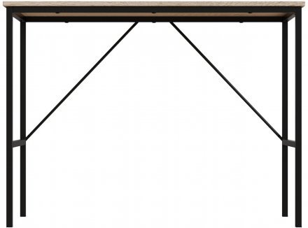Стіл письмовий Line Тайм Ferrum-decor 750x1000x500 Чорний метал ДСП Дуб Сонома 16 мм (FRD-104867)