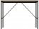 Стіл письмовий Line Тайм Ferrum-decor 750x1000x500 Чорний метал ДСП Дуб Сонома 16 мм (FRD-104867)