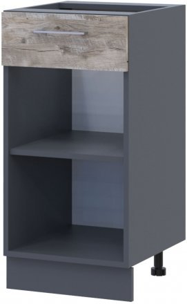Кухонний модуль нижній Doros Лея НЯ82_40 40х46,6х82 см Графіт/Дуб клондайк (DRS-011373) Кухонний модуль нижній Doros Лея НЯ82_40 40х46,6х82 см Графіт/Дуб клондайк (DRS-011373)