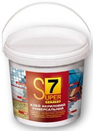 Універсальна еластична клейова суміш (полімерна біла) S7 1 л 1,4 кг Універсальна еластична клейова суміш (полімерна біла) S7 1 л 1,4 кг