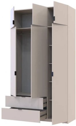 Шафа для одягу Doros Лукас Кашемір 3ДСП 135х50х240 DRS-011656 (80737802)