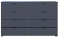 Комод Doros Рон 8 Графіт 8 Ящиків 130х38х81 DRS-011775 (41516173)