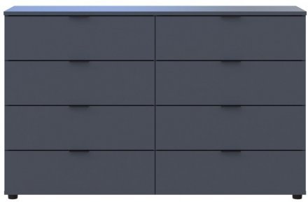 Комод Doros Рон 8 Графіт 8 Ящиків 130х38х81 DRS-011775 (41516173)