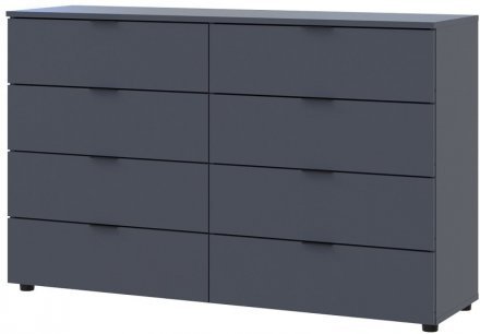 Комод Doros Рон 8 Графіт 8 Ящиків 130х38х81 DRS-011775 (41516173)