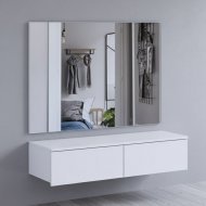Комплект меблів Doros Левія + дзеркало Біле 100х32х100 (DRS-011841) Комплект меблів Doros Левія + дзеркало Біле 100х32х100 (DRS-011841)