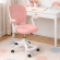 Крісло обертове дитяче з підставкою для ніг PERFECT KIDS PINK Perfect Home Рожевий (PFH-092118)