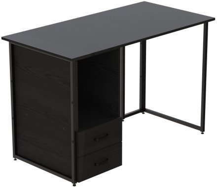 Комп'ютерний стіл Ferrum-decor Отто 76x120x60 чорний ДСП Сосна Кембра 32мм (FRD-103580)