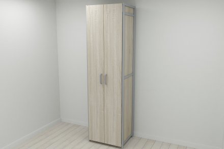 Шафа Гардероб Уні секція 6 серії Конект Ferrum-decor 220x60x50см Сірий метал ДСП Дуб Сонома 16 мм (FRD-104577) Шафа Гардероб Уні секція 6 серії Конект Ferrum-decor 220x60x50см Сірий метал ДСП Дуб Сонома 16 мм (FRD-104577)
