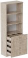 Шафа Анжело Ferrum-decor на 3 полиці з 4 ящики 1900x700x380 ДСП Дуб Сан-Марино 16 мм (FRD-105020)