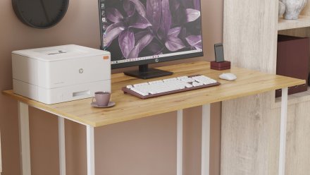 Комп'ютерний стіл Ferrum-decor Ханна 75x120x70 білий ДСП Дуб Артізан 32мм (FRD-106219) Комп'ютерний стіл Ferrum-decor Ханна 75x120x70 білий ДСП Дуб Артізан 32мм (FRD-106219)