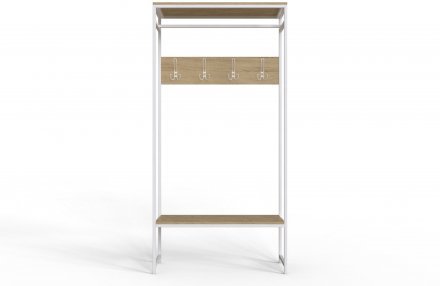 Вішалка модульна підлогова Ferrum-decor Треліс 14 180x90x38 білий ДСП Дуб Сонома 16мм (FRD-104352) Вішалка модульна підлогова Ferrum-decor Треліс 14 180x90x38 білий ДСП Дуб Сонома 16мм (FRD-104352)