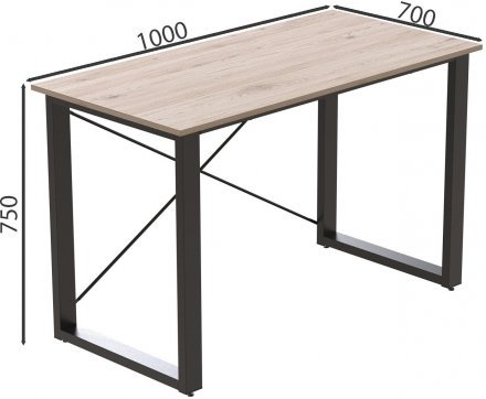 Письмовий стіл Ferrum-decor Драйв 750x1000x700 Чорний метал ДСП Дуб Сан-Марино 32 мм (FRD-103360) Письмовий стіл Ferrum-decor Драйв 750x1000x700 Чорний метал ДСП Дуб Сан-Марино 32 мм (FRD-103360)