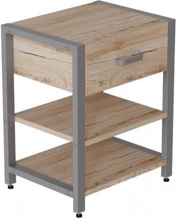 Тумба універсальна Ferrum-decor Вів'єн 1/2 50x41x40 сірий ДСП Дуб Сан-Марино 16мм (FRD-104134)