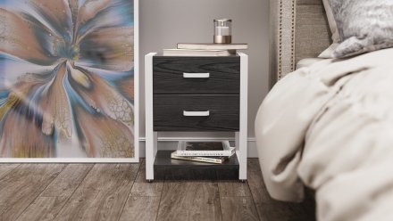 Тумба універсальна Ferrum-decor Вів'єн 2/1 50x41x40 білий ДСП Сосна Кембра 16мм (FRD-104180) Тумба універсальна Ferrum-decor Вів'єн 2/1 50x41x40 білий ДСП Сосна Кембра 16мм (FRD-104180)