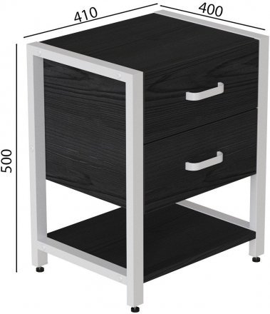 Тумба універсальна Ferrum-decor Вів'єн 2/1 50x41x40 білий ДСП Сосна Кембра 16мм (FRD-104180) Тумба універсальна Ferrum-decor Вів'єн 2/1 50x41x40 білий ДСП Сосна Кембра 16мм (FRD-104180)