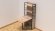 Стіл книжка з етажеркою Практик 2 Ferrum-decor 1555x640x990 Чорний метал ДСП Дуб Сонома 16 мм (FRD-104628)