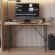 Стіл письмовий Line Тайм Ferrum-decor 750x1000x500 Чорний метал ДСП Дуб Артизан 16 мм (FRD-104869)