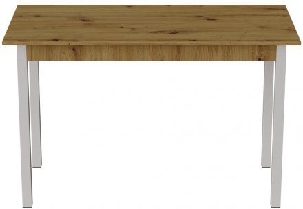 Стіл кухонний Ferrum-decor Маріо 75x120x60 Білий ДСП Дуб Артизан 16мм (FRD-105723)