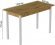 Стіл кухонний Ferrum-decor Маріо 75x120x60 Білий ДСП Дуб Артизан 16мм (FRD-105723)