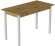 Стіл кухонний Ferrum-decor Маріо 75x120x60 Білий ДСП Дуб Артизан 16мм (FRD-105723)
