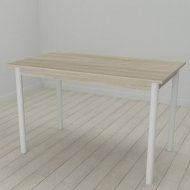 Стіл кухонний Ferrum-decor Беніта 75x120x60 Білий ДСП Сонома 16мм (FRD-106267)