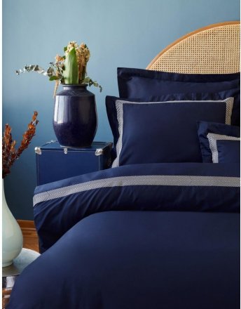 Постільна білизна сатин Sydney lacivert-gold синій-золотий євро svt-2000022291750 Постільна білизна сатин Sydney lacivert-gold синій-золотий євро svt-2000022291750