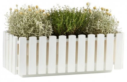 Кашпо Fency 75 см білий 4111467010