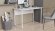 Письмовий стіл із ящиками Ferrum-decor Оскар 750x1400x600 метал Білий ДСП Бетон 16 мм (FRD-103247)