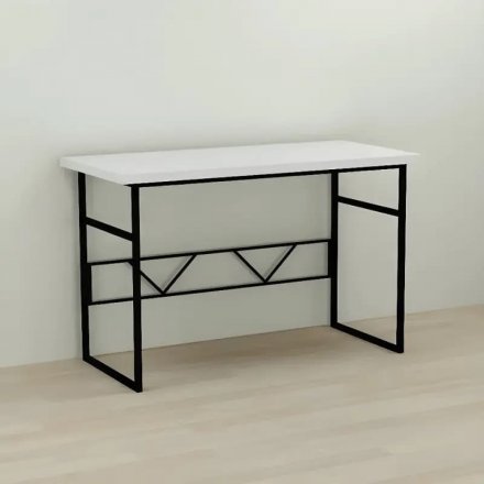 Письмовий стіл Ferrum-decor Раян 76x100x70 чорний ДСП Біле 32мм (FRD-103706) Письмовий стіл Ferrum-decor Раян 76x100x70 чорний ДСП Біле 32мм (FRD-103706)