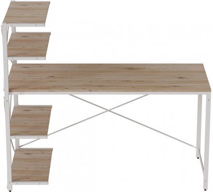 Комп'ютерний стіл Ferrum-decor Джек 75x140x60 Білий ДСП ДСП Дуб Сан-Марино (FRD-104408)