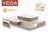 Матрац безпружинний Vega 70х160х16 см Матрац безпружинний Vega 70х160х16 см