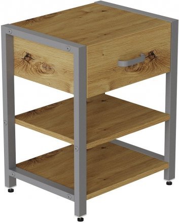 Тумба універсальна Ferrum-decor Вів'єн 1/2 50x41x40 сірий ДСП Дуб Артизан 16мм (FRD-104135) Тумба універсальна Ferrum-decor Вів'єн 1/2 50x41x40 сірий ДСП Дуб Артизан 16мм (FRD-104135)