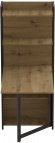 Стіл книжка з етажеркою Практик 2 Ferrum-decor 1555x640x990 Чорний метал ДСП Дуб Артизан 16 мм (FRD-104630)