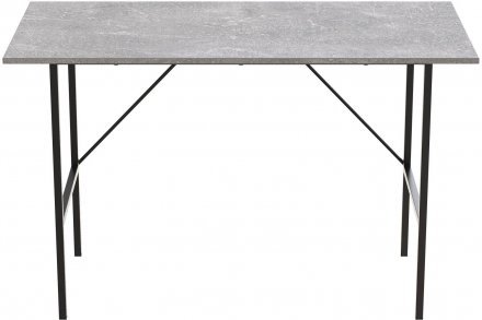 Стіл письмовий LINE Тайм Ferrum-decor 750x1000x500 Чорний метал ДСП Бетон 16 мм (FRD-104870)