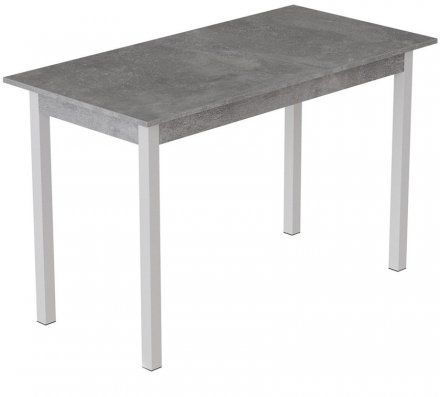 Стіл кухонний Ferrum-decor Маріо 75x120x60 Білий ДСП Бетон 16мм (FRD-105582)