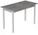 Стіл кухонний Ferrum-decor Маріо 75x120x60 Білий ДСП Бетон 16мм (FRD-105582)