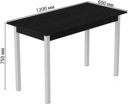 Стіл кухонний Ferrum-decor Маріо 75x120x60 Білий ДСП Сосна Кембра 16мм (FRD-105724) Стіл кухонний Ferrum-decor Маріо 75x120x60 Білий ДСП Сосна Кембра 16мм (FRD-105724)