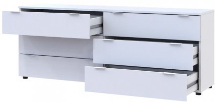 Комод Doros Рон 9 Білий 6 Ящиків 160х38х62 DRS-011777 (41516175) Комод Doros Рон 9 Білий 6 Ящиків 160х38х62 DRS-011777 (41516175)