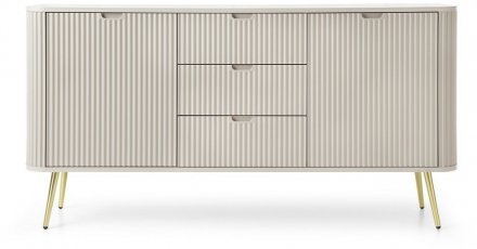 Комод Perfect Home Зова / Zova 2-дверний з 3 шухлядами і золотими ніжками KSZ168 Кашемір (PFH-091282)