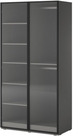 Шафа для одягу / гардеробна Perfect Home Сендбокс / Sandbox FLUTES 2-дверна Сірий (PFH-091907) Шафа для одягу / гардеробна Perfect Home Сендбокс / Sandbox FLUTES 2-дверна Сірий (PFH-091907)