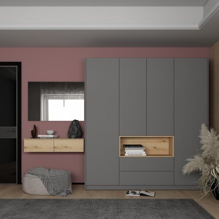 Комплект меблів Doros Левія + дзеркало Дуб Евок 100х32х100 (DRS-011843)
