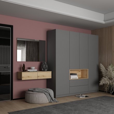 Комплект меблів Doros Левія + дзеркало Дуб Евок 100х32х100 (DRS-011843)