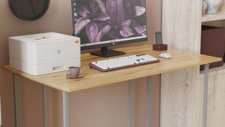 Комп'ютерний стіл Ferrum-decor Ханна 75x120x70 сірий ДСП Дуб Артизан 32мм (FRD-106221) Комп'ютерний стіл Ferrum-decor Ханна 75x120x70 сірий ДСП Дуб Артизан 32мм (FRD-106221)