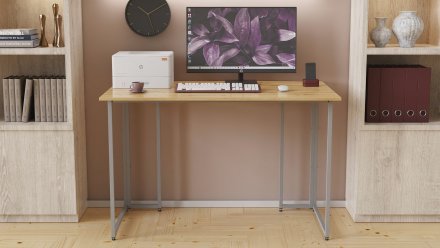 Комп'ютерний стіл Ferrum-decor Ханна 75x120x70 сірий ДСП Дуб Артизан 32мм (FRD-106221) Комп'ютерний стіл Ferrum-decor Ханна 75x120x70 сірий ДСП Дуб Артизан 32мм (FRD-106221)