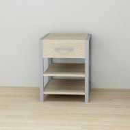 Тумба універсальна Ferrum-decor Вів'єн 1/2 50x41x40 сірий ДСП Дуб Сонома 16мм (FRD-104136) Тумба універсальна Ferrum-decor Вів'єн 1/2 50x41x40 сірий ДСП Дуб Сонома 16мм (FRD-104136)
