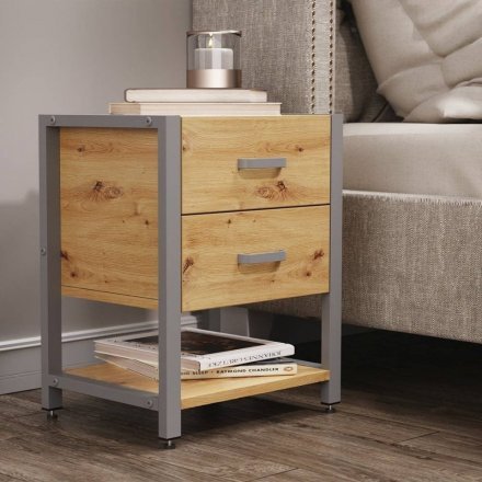 Тумба універсальна Ferrum-decor Вів'єн 2/1 50x41x40 сірий ДСП Дуб Сан-Марино 16мм (FRD-104182) Тумба універсальна Ferrum-decor Вів'єн 2/1 50x41x40 сірий ДСП Дуб Сан-Марино 16мм (FRD-104182)