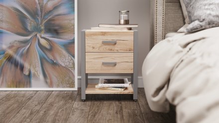 Тумба універсальна Ferrum-decor Вів'єн 2/1 50x41x40 сірий ДСП Дуб Сан-Марино 16мм (FRD-104182) Тумба універсальна Ferrum-decor Вів'єн 2/1 50x41x40 сірий ДСП Дуб Сан-Марино 16мм (FRD-104182)