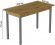 Стіл кухонний Ferrum-decor Маріо 75x120x60 Сірий ДСП Дуб Артизан 16мм (FRD-105725)